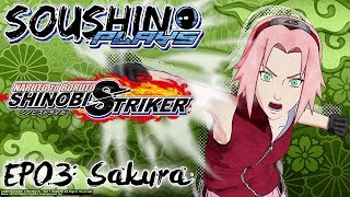 【Soushin Plays Shinobi Striker PS4 EP03】 Sakura Gameplay Combat/Base/Flag/Barrier