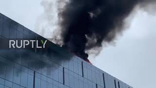 USA: Future metro headquarters catches fire near US Capitol