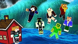 XXL-YOUTUBER TSUNAMI VS. BASE IN MINECRAFT