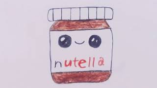 Как Нарисовать Каваи Нутеллу За 30 Секунд Милые Быстрые Рисунки #KAWAII