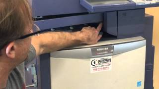 Finisher removal from a Toshiba eStudio color copier