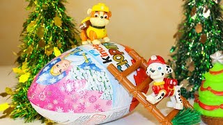 Мультики про Игрушки Щенячий патруль и Гигантский Киндер Сюрприз Мультфильмы 2017 Видео для детей