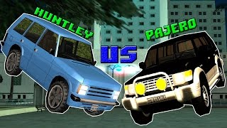 Тест - Драйв авто в GTA Criminal Russia (Huntley против Pajero)