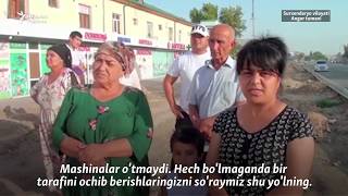 Йўл қурилиши сабабли даромади тушиб кетган тадбиркорлар президентдан ëрдам сўради