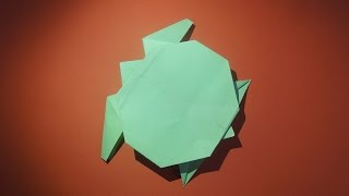 Как сделать черепаху из бумаги. Оригами черепаха из бумаги.