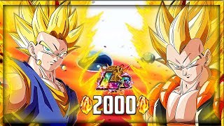2000+ Stones! LR Super Gogeta and LR Super Vegito Live Summons! Dbz Dokkan Battle