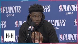 Jrue Holiday Postgame Press Conference | Pelicans vs Blazers - Game 2 | 2018 NBA Playoffs