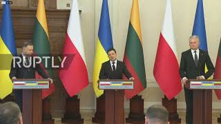 Ukraine: 'Contain the threat from Russia' – Zelensky on ‘Lublin Triangle’ goals