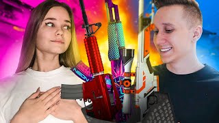 ПОДАРИЛ ДЕВУШКЕ-СИЛЬВЕРУ СКИН В CS:GO ft. Свигги