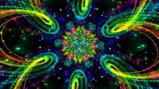 Фон для видеомонтажа Hypnotic Colorful Star Dance Background