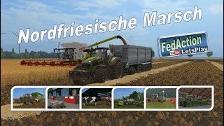 Landwirtschafts Simulator 17 Live Stream Multiplayer Game FS17 LS17 Nordfriesische Marsch mod map