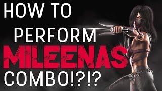 How to Perform Mileena's Combo! Variation: (Piercing) EASY!!!