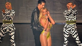 Britney Spears CROTCH GRABS G-Eazy During 2016 MTV VMAs Performance