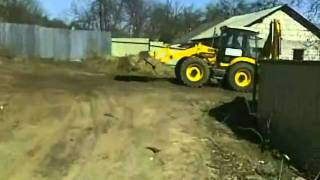 Backhoe Loader | JCB 4 cx | Планировка | экскаватор-погрузчик