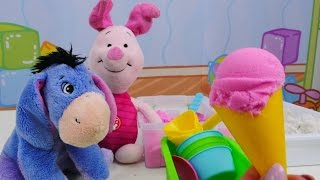 Кинетический песок и игрушки из мультика Винни Пух