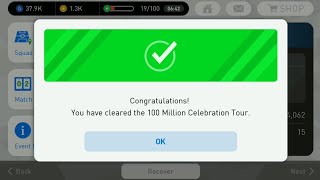 100 Million Celebrations Tour Points PES 2018