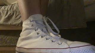Dirty White High Tops-Box Crush (Read Description)
