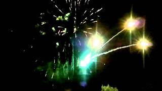 Feuerwerk Sagennacht2011 Burg Spreewald