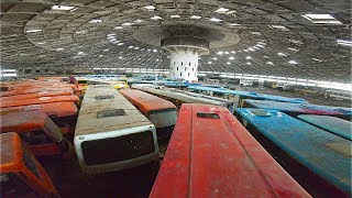 Found HUNDREDS of vehicles in abandoned "Soviet-Spaceship"