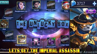3.7k diamonds enough to get Akai's Imperial Assassin ? || The unlucky box of scam|| Mobile legends