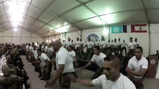 Ouverture de la soirée par les frères des iles au Liban noel 2012/2013