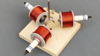 Free Energy Generator Using Coil Winding on Sparkplug