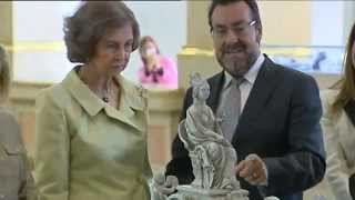 S.M. la Reina inaugura la V Bienal de Arte Contemporáneo de la Fundación ONCE