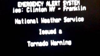Tornado warning interrups clarence on tv !!!