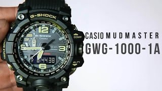 Casio G-shock Mudmaster GWG 1000 1A : Unboxing + Sensor demo
