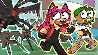 ч.29 Армия Прыгающих жуков!! Динозаврики?? - Minecraft Страшные приключения