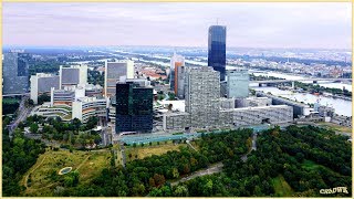 WIEN,  Donauturm (252 Meter),  Donau City, Dreh-Restaurant (180 Meter)