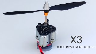 Making High Thrust Motor Using X3 Motor Setup || Drone Motor