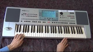 KORG Pa 50 professional arranger synth performing LightRock 1 music in 3D 4K UHD