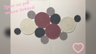 POLYESTER MAKROME İP İLE MASA ÖRTÜSÜ (RUNNER) YAPIMI - PART 1