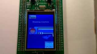 STM32F429I DISCO running Segger GUI demo