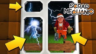 НОЧЬЮ В ДЕРЕВНЕ НАЧАЛАСЬ СИЛЬНАЯ ГРОЗА! РЕАЛЬНАЯ ЖИЗНЬ в Scrap Mechanic