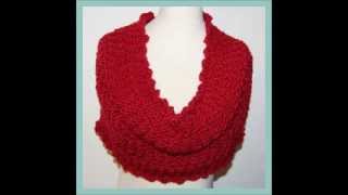 Adela Snood Cowl Cape Neck Scarf Textured Chunky Yarn Knitting Pattern