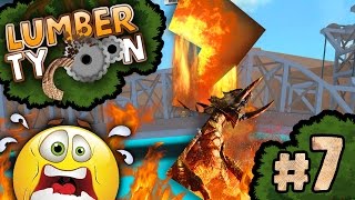 We BROKE the lumber tycoon BRIDGE!!! (Garage door showcase)| Lumber Tycoon 2