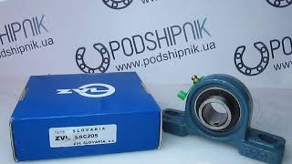Підшипник у стаціонарному корпусі на лапах SGC 205 ZVL, розміри 25*140*105