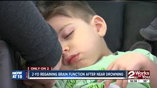 2-year-old survives near drowning