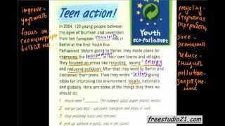 Unit 8 | чтение текста Teen Action на с.76