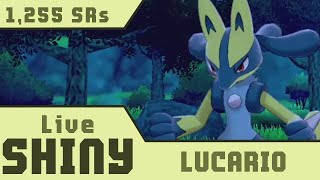 Live Full Odds Shiny Lucario after 1,255 SRs! • Pokemon Sword