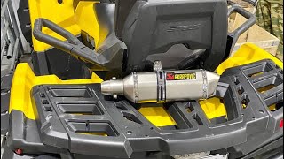 Глушитель Akrapovic с AliExpress на Stels guepard 650