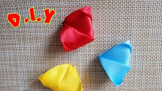 Новый лепесток "Мотылек" из ленты 2.5см/New Petal Kanzashi/DIY