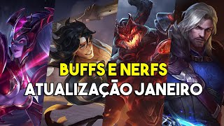 ATUALIZAÇÃO JANEIRO: BUFFS E NERFS, ITENS E MAIS - Arena of Valor
