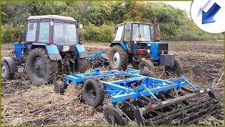МТЗ-82 с АГ-2,4-20 прицепной. ЮМЗ-6КЛ с АГ-2,4 полуприцепной #СельхозТехника_ТВ