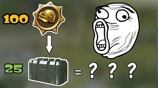 100 Donkatsu Medals • Opening Crates at Lv 1 • PUBG Mobile (KR)