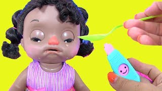 #Little Baby Doll Alive ПРОСТУДА! Toddler Куклы Пупсики Sweet Tears Baby Игрушки