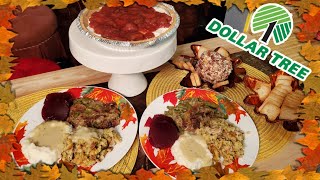 Dollar Tree Thanksgiving Meal | Appetizer, Entree, and Dessert