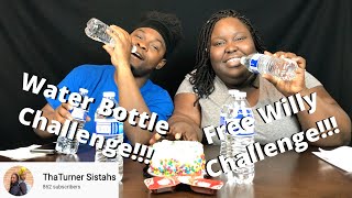 FREE WILLY & WATER BOTTLE CHALLENGES BY THA TURNER SISTAHS | H & E LIFE